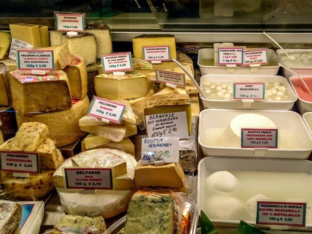 Cheese at Vienna's Naschmarkt, Travel Addicts